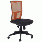 CHAISE DE BUREAU RITZ CONTACT SYNCHRONE DOSSIER RÉSILLE COLORIS CORAIL - MANUTAN COLLECTIVITÉS
