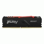KINGSTON FURY BEAST RGB - DDR4 - KIT - 64 GO: 4 X 16 GO - DIMM 288 BROCHES - 3200 MHZ / PC4-25600 - MÉMOIRE SANS TAMPON