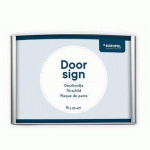 PLAQUE DE PORTE, 150 X 100 MM, ARGENT