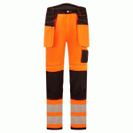 PORTWEST PW306 PANTALON PW3 STRETCH HOLSTER HAUTE-VISIBILITÉ ORANGE/NOIR - TAILLE 48 - STANDARD