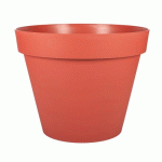 POT ROND ORANGE TERRE BATTUE - DIAMÈTRE 80 CM - 170 LITRES - TOSCANE 13623 EDA PLASTIQUES