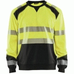 SWEAT HAUTE-VISIBILITÉ JAUNE FLUORESCENT/NOIR TAILLE M - BLAKLADER