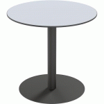 TABLE D'EXTÉRIEUR CROSS RONDE Ø80CM H75CM - PLATEAU GRIS - PAPERFLOW