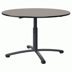 TABLE MALIBU Ø 120 T3/T6 PC ST ANTIB GRIS U727/NO GRIS 7016