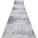 TAPIS DE COULOIR STRUCTURAL MEFE 6182 DEUX NIVEAUX DE MOLLETON GRIS 90 CM GREY 90X100 CM