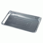 3 BARQUETTES-GASTRONORME PAPSTAR, ALUMINIUM, RECTANGULAIRE, 5,2 L, 3,7 CM X 32,5 CM X 52,5 CM, GN 1/1