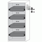 ARMOIRE SÉCURITÉ S-PHOENIX-90 S90.196.090.FWAS BLANC - ASECOS