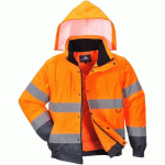 BLOUSON 2-EN-1 HAUTE-VISIBILITÉ C468 ORANGE XS - PORTWEST