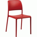 CHAISE EMPILABLE RIVA 9745 ROUGE