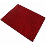 ETM - TAPIS HYGIÉNIQUE ANTIDÉRAPANT POUR LES ZONES PIEDS-NUS ROUGE 120 X 50 CM - ROUGE