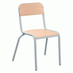 LOT DE 2 - CHAISE SCOLAIRE LUDO - TAILLE 5 - CE2/CM1 - GRIS