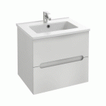 MEUBLE SALLE DE BAIN 60 CM 2 TIROIRS AVEC VASQUE - BLANC LAQUÉ - OLA UP JACOB DELAFON