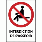 PANNEAU SIGNALÉTIQUE - INTERDICTION DE S