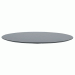 PLATEAUX TABLE Ø60 CM STRATIFIÉ ÉPAISSEUR 12 MM - GRIS CLAIR - S-CAB