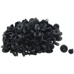 TLILY - 100 PCS CAR PUSH TYPE NOIR RIVETS EN PLASTIQUE ATTACHE 6MM TROU