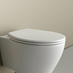 BERNSTEIN - ABATTANT WC PLASTIQUE LUNETTE WC, CUVETTE TOILETTE FERMETURE EN DOUCEUR - BLANC - 44,6X37,1X5,2CM - U2004