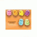 DÉCORATION GÂTEAUX MINI POUSSINS MULTICOLORES