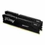 KINGSTON FURY BEAST - DDR5 - KIT - 16 GO: 2 X 8 GO - DIMM 288 BROCHES - 5200 MHZ / PC5-41600 - MÉMOIRE SANS TAMPON