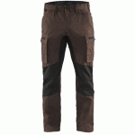 PANTALON DE TRAVAIL SERVICES STRETCH MARRON/NOIR TAILLE 40C - BLAKLADER