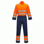 PORTWEST MV29 COMBINAISON HV MODFLAME RIS MARINE/ORANGE ORANGE/MARINE - TAILLE XXL - STANDARD