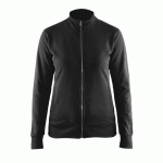 SWEAT ZIPPÉ FEMME NOIR TAILLE XXL - BLAKLADER