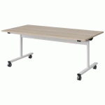 TABLE MALIBU RAB. 160X80 T4 DL STRA ABS ACACIA/BLC 9016