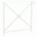 BARRIÈRE HÉRITAGE ROSACE 80 CM SIMPLE CROSSE - BLANC 9010 - PROCITY
