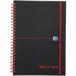 CAHIER BLACK'N RED SPIRALE A5 140PAGES 90G LIGNÉ 7MM POLYPRO - OXFORD