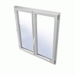 FENETRE PVC 125 X 120 CM 2V OUVRANT DROIT