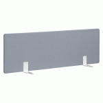 PANNEAUX ÉCRANS ACOUSTIQUES L 140 CM GRIS FIXATION BLANC POUR BUREAUX ARKO