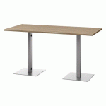 TABLE DE RÉUNION HAUTE MEETING 210 X 100 ORME PIÉTEMENT ALUMINIUM