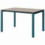 TABLE MALIBU 120X80 T5 SOUDÉ ST ANTIB ACACIA/NOIR BLEU 5025