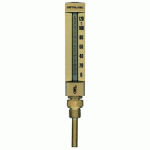 THERMOMÈTRE INDUSTRIEL DROIT EN VERRE -30 À +50°C - PLONGEUR 63 MM - MOYEN MODÈLE DISTRILABO