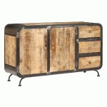 BUFFET 140 X 40 X 80 CM BOIS DE MANGUIER MASSIF - VIDAXL