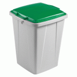 CONTENEUR À DÉCHETS DURABIN 90 LITRES TRI SÉLECTIF DURABLE, COUVERCLE VERT
