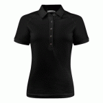 JAMES HARVEST BROOKINGS POLO PIQUE FEMMES NOIR - TAILLE L