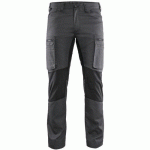 PANTALON DE TRAVAIL SERVICES STRETCH GRIS FONCÉ/NOIR TAILLE 52C - BLAKLADER