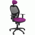 CHAISE JORQUERA SIMILICUIR - AVEC APPUI TÊTE VIOLET - PIQUERAS Y CRESPO