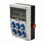 COFFRET DE CHANTIER 40A 6XNF + ID 4P 40A 30MA + 3X DJ 16A