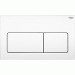 PLAQUE DE COMMANDE WC PLASTIQUE DOUBLE TOUCHE VISIGN FOR STYLE 5 POUR RÉSERVOIR PREVISTA 8601.1 - BLANC ALPIN VIEGA