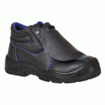 PORTWEST FW22 CHAUSSURE HAUTE MÉTATARSIENNE CUIR ACIER S3 SR FO M HRO NOIR - TAILLE 40
