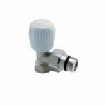 ROBINET DE RADIATEUR ÉQUERRE NICKELÉ 1/2