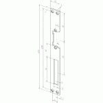 TÊTIÈRE DE GÂCHES À LARDER HZ OR MARTELÉ FIXATION PARALLÈLE - EFF EFF - 6021011