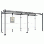 ABRI BUS PROVINCE 5 M SANS BARDAGES LAT. AGORA GRIS PROCITY - PROCITY