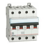 DISJONCTEUR THERMO-MAGNÉTIQUE BTICINO 10A 4 PÔLES 6KA D BEND 4 MODULES FN84D10