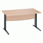 BUREAU DROIT EXCELLENS L 140 CM PIÈTEMENT 