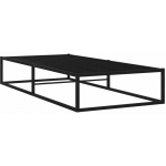 LIT AVEC UNE STRUCTURE EN MÉTAL NOIR BAS DISPONIBLE EN DIFFÉRENTES TAILLES TAILLE : 90 X 200 CM