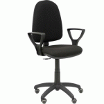 CHAISE AYNA BRAS FIXE ROUE PARQUET - NOIR - PIQUERAS Y CRESPO