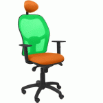 CHAISE JORQUERA AVEC APPUI-TÊTE VERT/ORANGE - PIQUERAS Y CRESPO