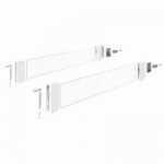 DESIGNSIDE VERRE - KIT POUR HAUTEUR 176 MM-620MM-BLANC HETTICH